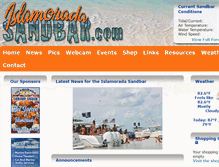 Tablet Screenshot of islamoradasandbar.com